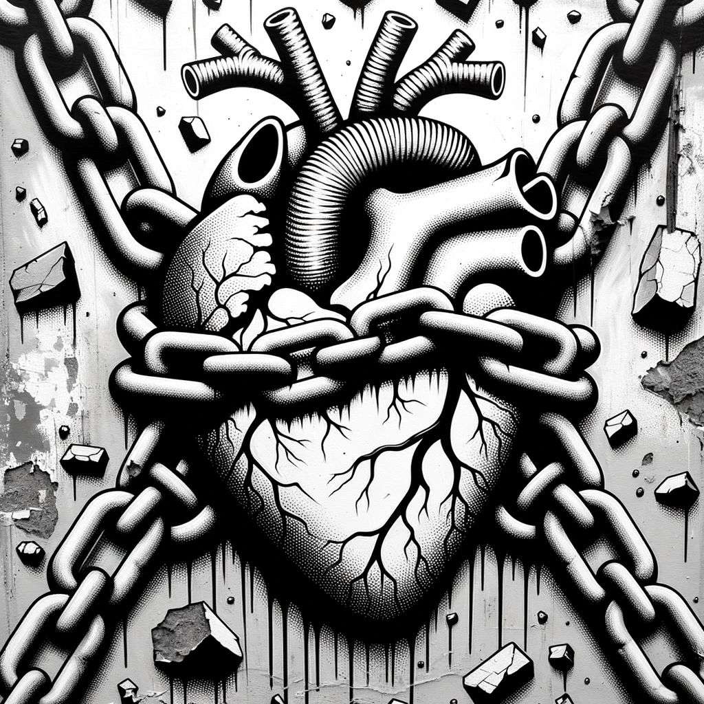a representation of anxiety, graffiti
